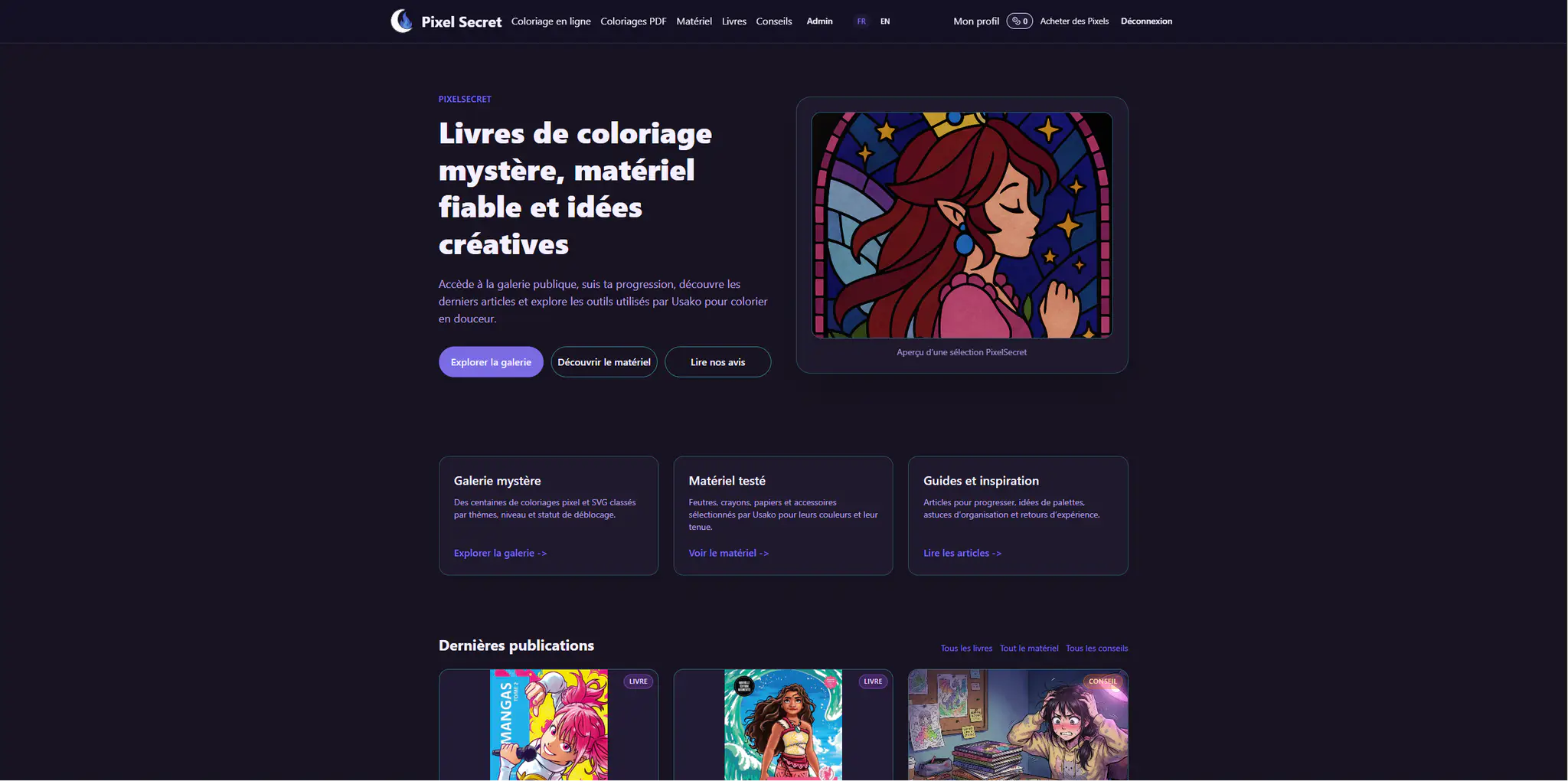 Plateforme de coloriages numériques